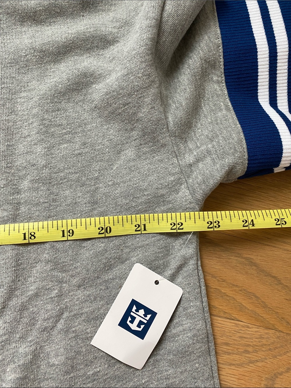 NWT! Royal Caribbean S Grey Hoodie with Blue Logo - Picture 8 of 11